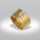 bague martelée