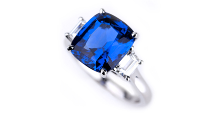 Bague Saphir étoile Bleue Naturelle, Argent Sterling 925, Ovale, Vintage, Inde