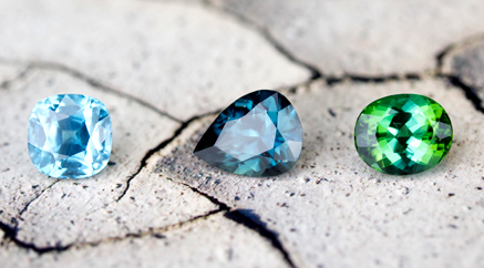 Saphir Vert-bleu D'Australie 4 Mm - Pierre Naturelle Chauffée - 0.34 Ct - Rare